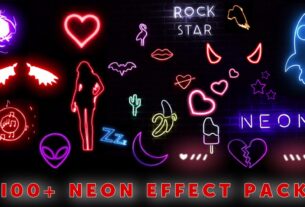 Top 100 neon effect pack download