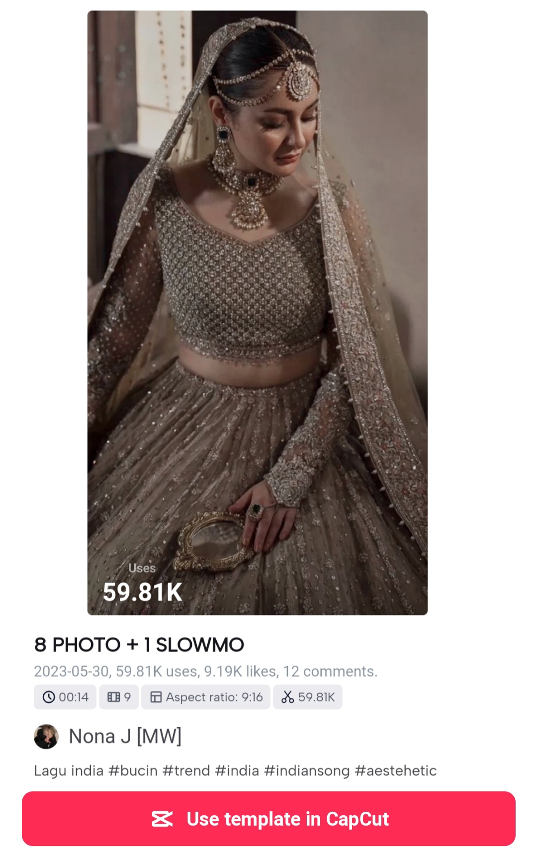 Top 10 New Trend Hindi Song Capcut Template Link 2023 Editing Stock
