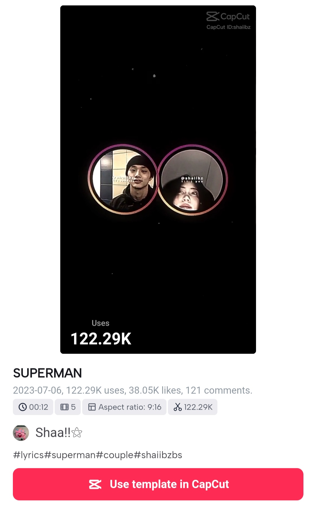 Eminem Superman CapCut Template Link 2023 ( 100 Working Link