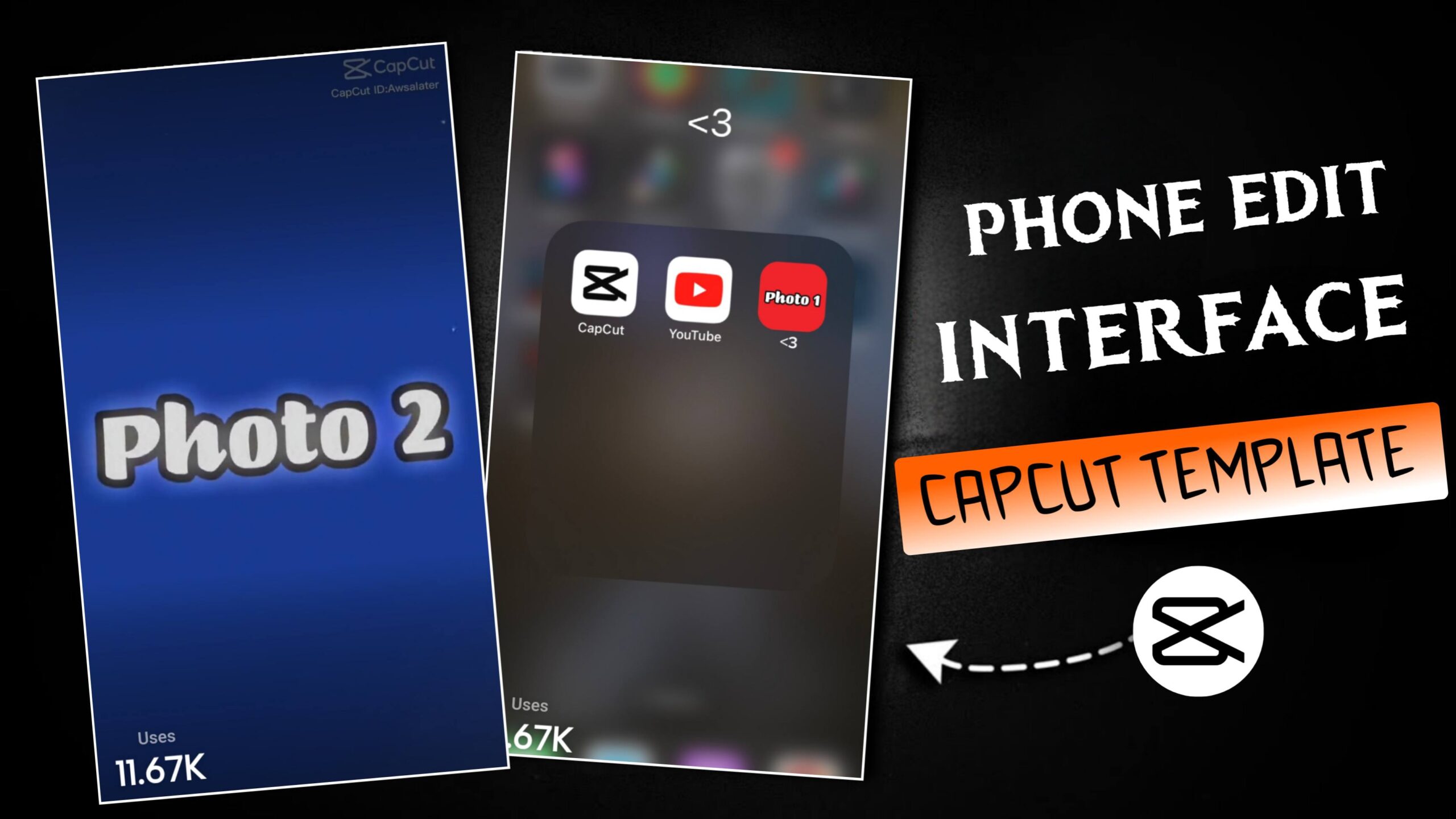 Phone Edit Interface Capcut Template
