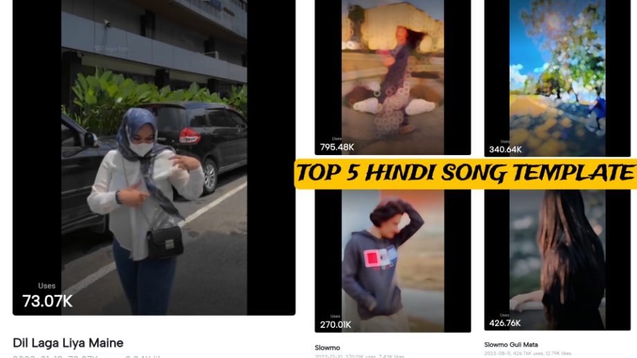 Top 5 Hindi Slow Motion Capcut Template