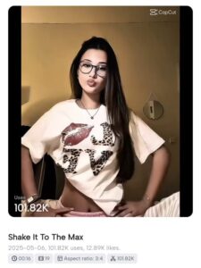 Shake It To The Max Capcut Template 2025